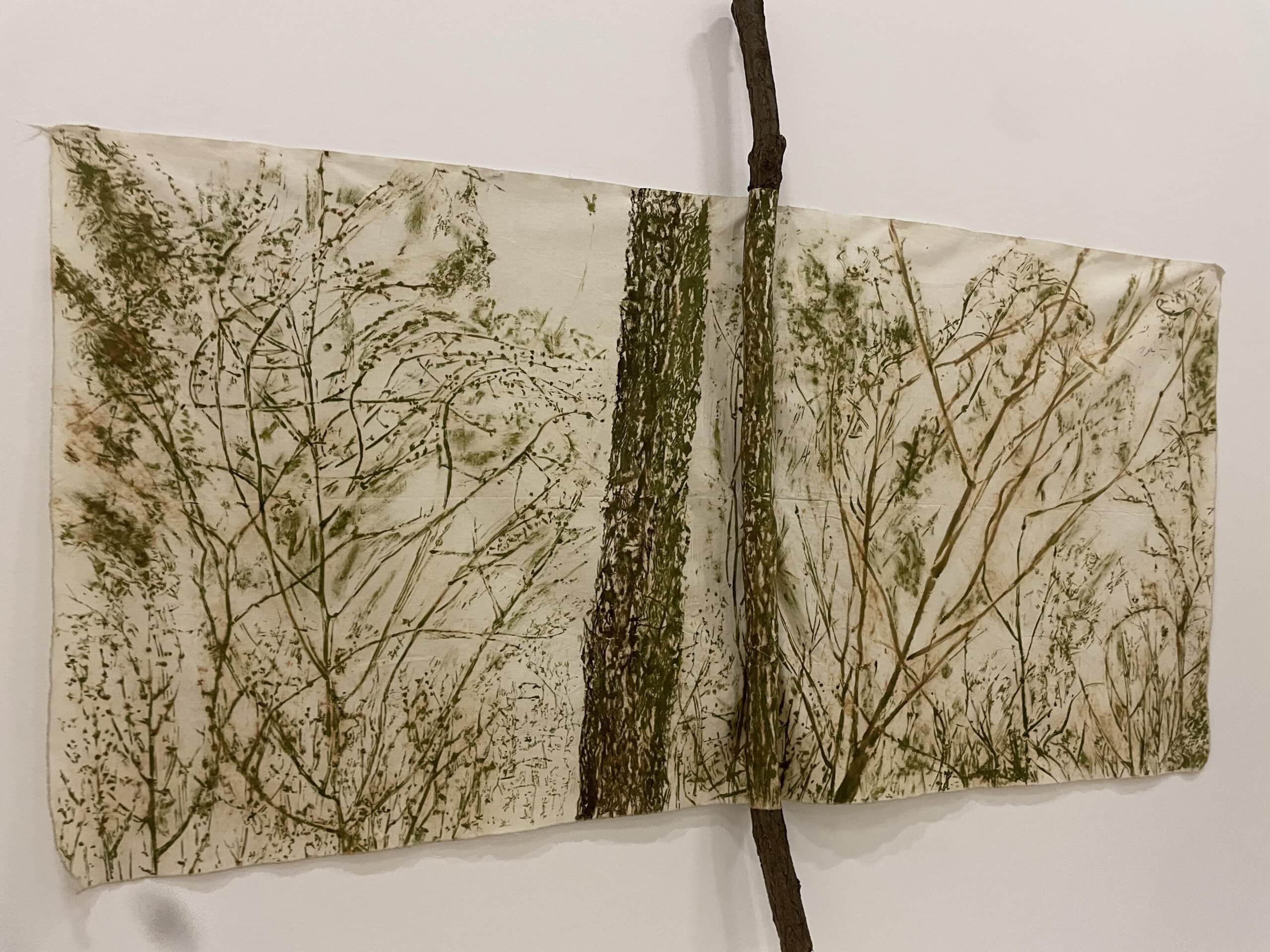 giuseppe penone, il verde del bosco con ramo, 1987, musée national d'art moderne